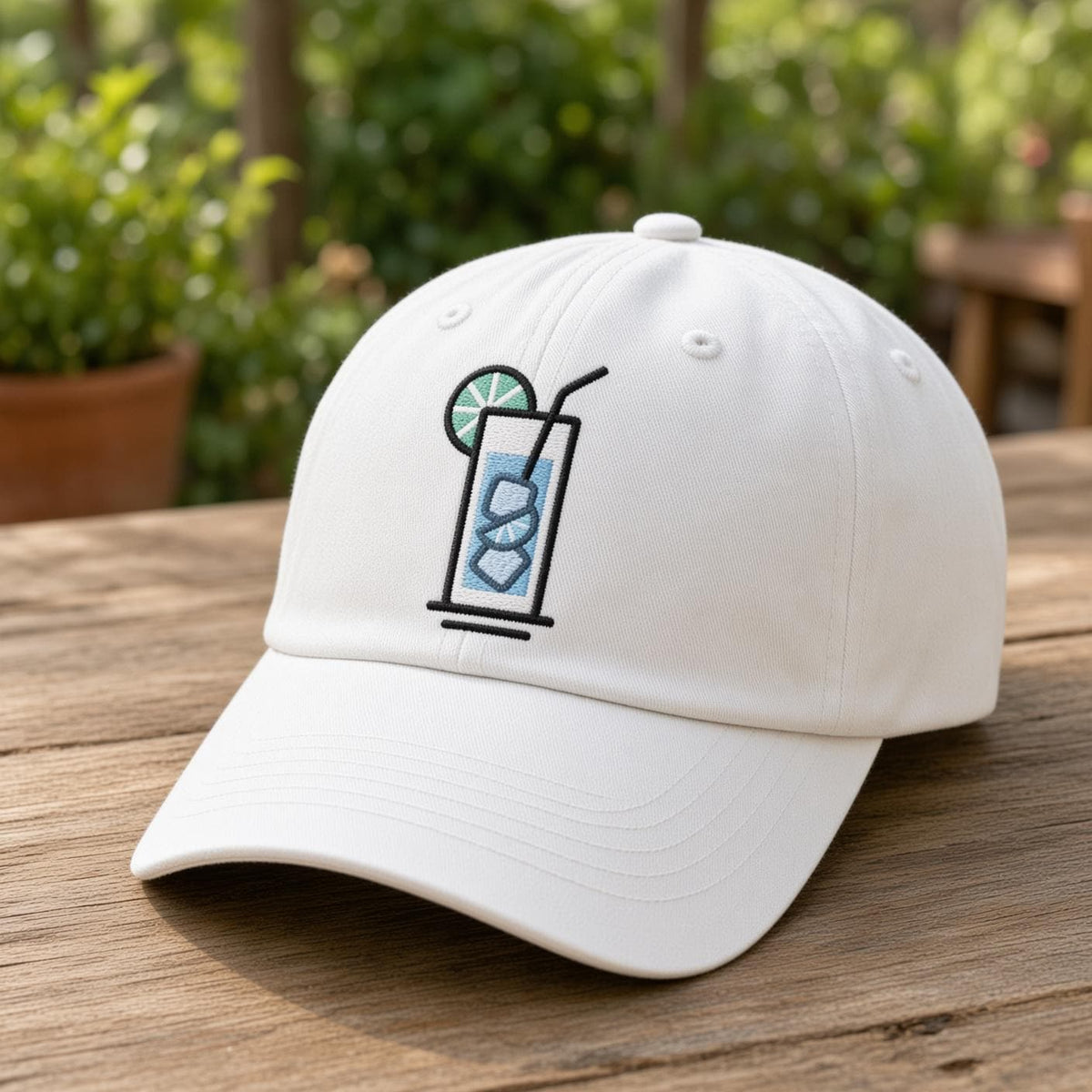 Custom Cocktail Embroidered Hat, Cute Pink Margarita Drink Dad Hat, Summer Beach Vacation Baseball Cap, Bachelorette Girls Trip Party Gift