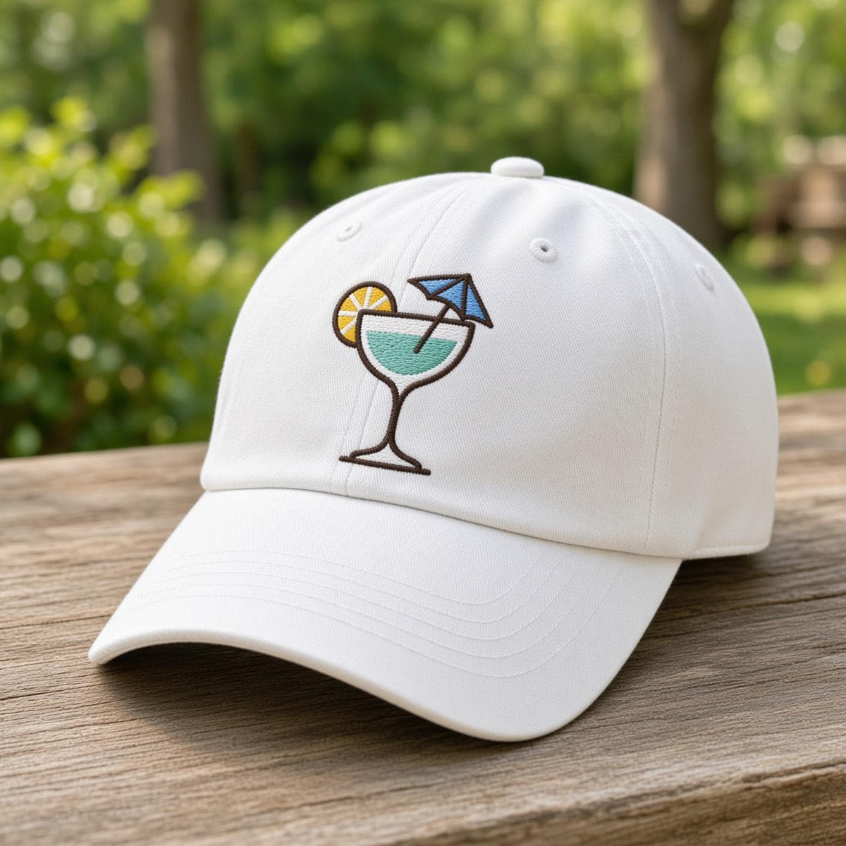 Custom Cocktail Embroidered Hat, Cute Pink Margarita Drink Dad Hat, Summer Beach Vacation Baseball Cap, Bachelorette Girls Trip Party Gift
