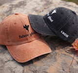 Future Ghost Embroidered Hat, Spooky Season Cap, Halloween Aesthetic Hat, Cute Ghost Gift, Trendy Fall Festival Accessory