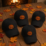 Personalized Family Pumpkin Embroidered Hat, Custom Name Fall Baseball Cap, Autumn Gift