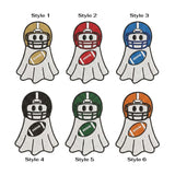 Football Ghost Embroidered Hat, Funny Halloween Football Player Dad Hat, Cute Spooky Season Baseball Cap, Game Day Gift Football Mom