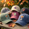 Custom Spooky Drink Embroidered Hat, Halloween Cocktail Dad Hat, Cute Witchy Boba Baseball Cap, Vintage Washed Cotton Fall Season Gift