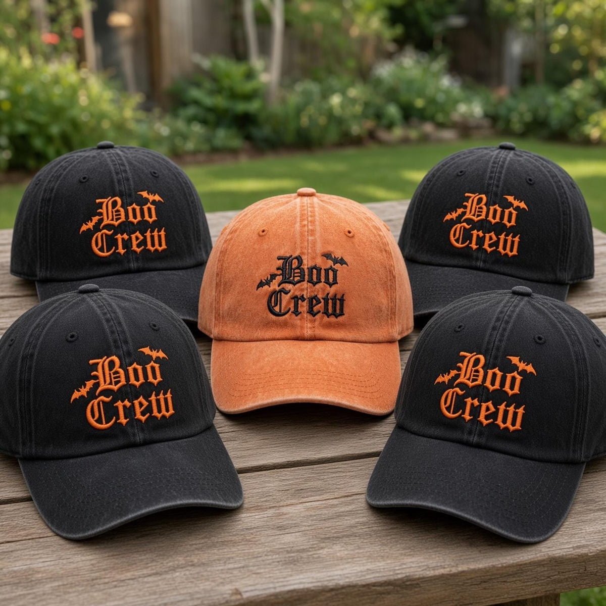 Boo Crew Group Embroidered Hat - Matching Halloween Squad Dad Cap
