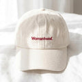 Minimalist Womanhood Embroidered Hat, Neutral Cotton Baseball Cap, Women's Empowerment Gift