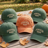 Pumpkin Season Group Embroidered Hat - Cute Fall & Thanksgiving Cap