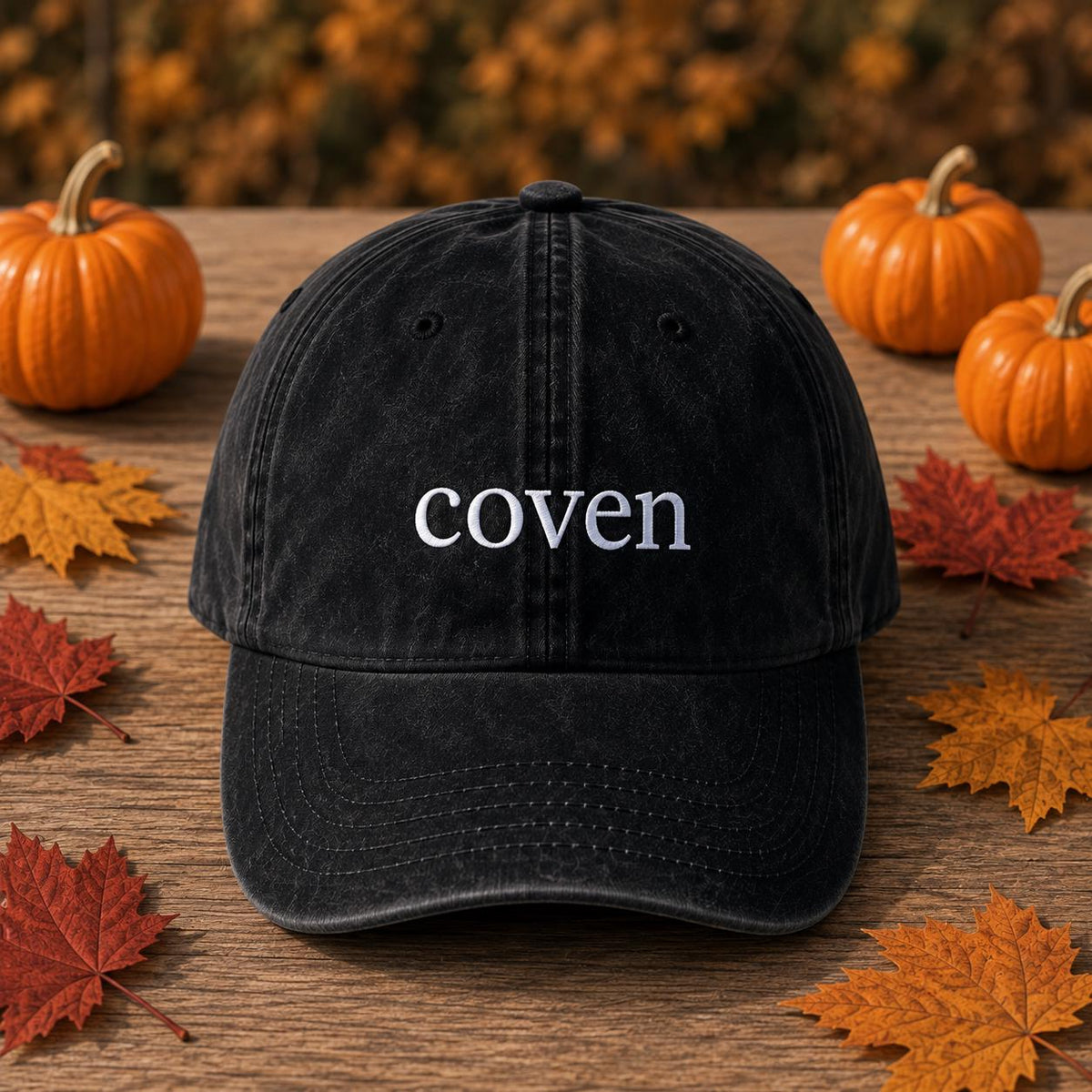 Bride And Coven Bachelorette Group Embroidered Hat, Funny Party Cap, Til Death Do Us Party Halloween Favors, Gothic Bride Accessory