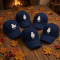 Personalized Ghost Family Embroidered Hat, Custom Matching Halloween Baseball Cap, Family Gift