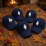 Personalized Ghost Family Embroidered Hat, Custom Matching Halloween Baseball Cap, Family Gift