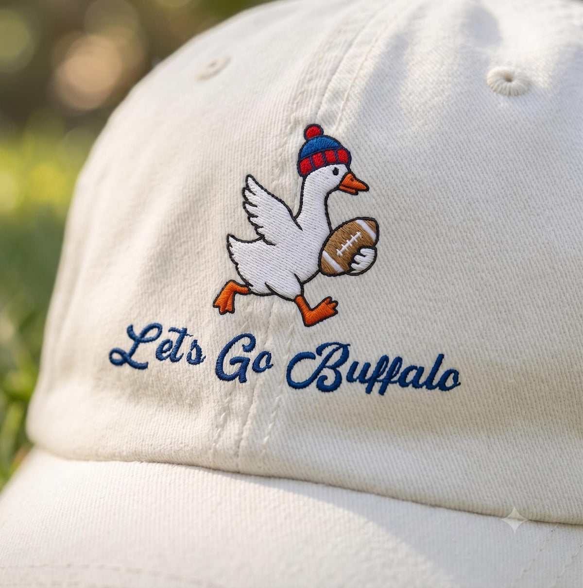 Buffalo Goose Football Embroidered Hat