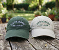 Custom Just Married Embroidered Hat - Wedding Date & Honeymoon Couple Cap