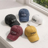 Vote Embroidered Hat, Election Day Baseball Cap, Civic Duty Vintage Dad Cap, Fall Season Political Accessory, Voter Gift