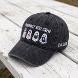 Custom Pharmacy Boo Crew Embroidered Hat - Personalized Medical Halloween Cap