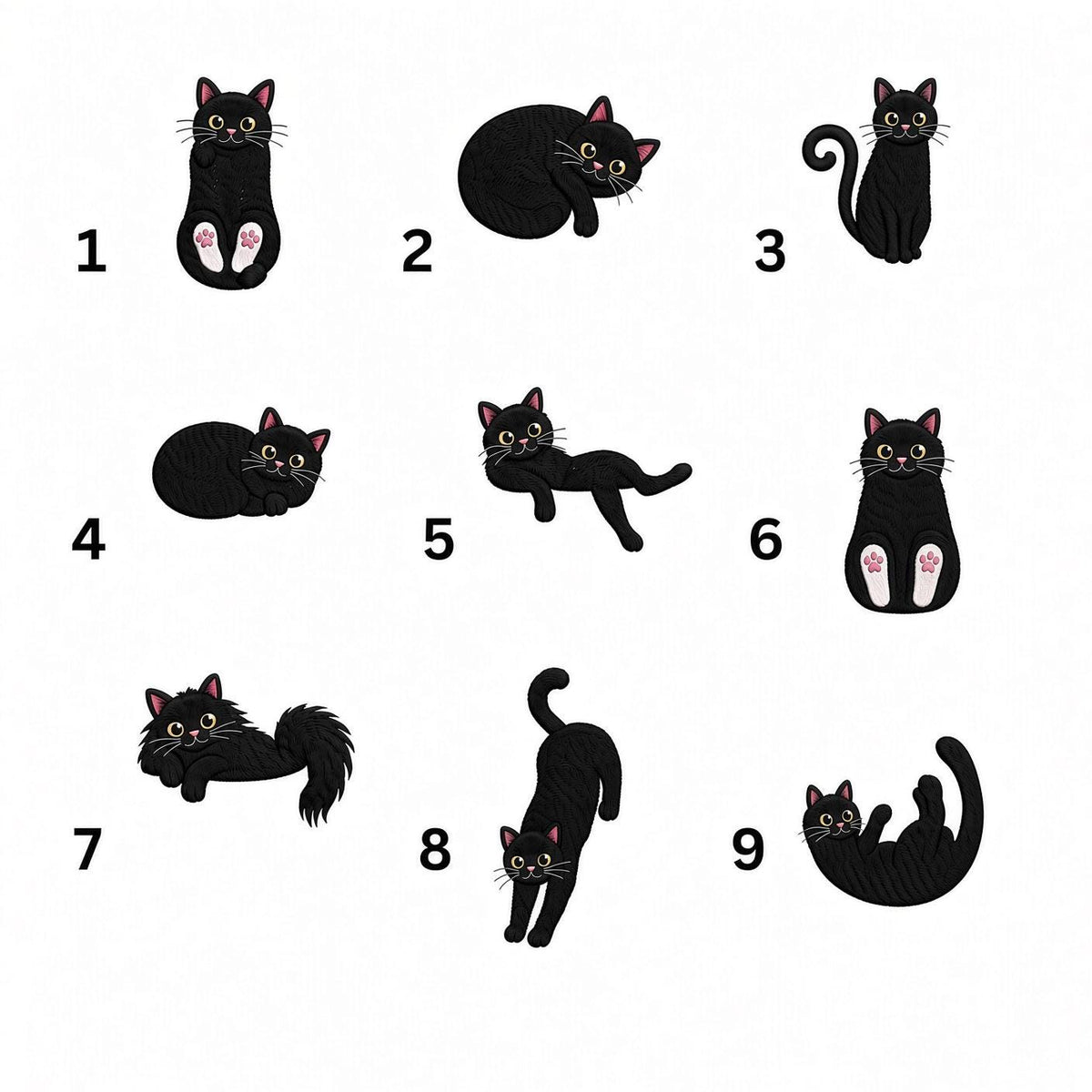 Black Cat Pumpkin Embroidered Hat, Cute Halloween Kitten Baseball Cap, Fall Party Gift
