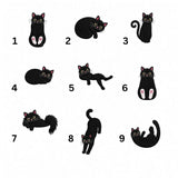 Black Cat Pumpkin Embroidered Hat, Cute Halloween Kitten Baseball Cap, Fall Party Gift