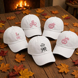 Skull Bride Embroidered Hat, Spooky Bachelorette Baseball Cap, Halloween Bridal Shower Gift