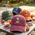 Custom Ghost Football Embroidered Dad Hat