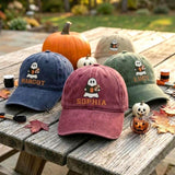 Custom Ghost Football Embroidered Dad Hat