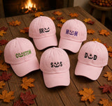 Pumpkin Face Embroidered Halloween Hat, Cute Spooky Baseball Cap, Matching Fall Family Gift
