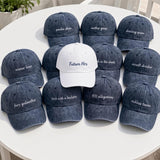 Custom Future Mrs & Squad Embroidered Hat - Bachelorette Group Party Cap
