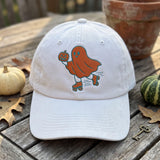 Custom Name Roller Skate Ghost Embroidered Hat