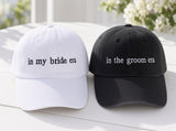 In My Bride Era Embroidered Hat, In My Groom Era Cap, Matching Wedding Couple Hat, Bridal Shower Gift, Engagement Party Accessory