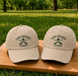 Lake Ontario Paddles Embroidered Hat, Vintage Lake Sunset Baseball Cap, Outdoor Gift
