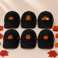Autumn Pumpkin Embroidered Hat, Fall Harvest Baseball Cap, Matching Thanksgiving Gift