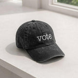 Vote Embroidered Hat, Election Day Baseball Cap, Civic Duty Vintage Dad Cap, Fall Season Political Accessory, Voter Gift