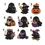 Mini Ghost Pumpkin Embroidered Halloween Hat, Cute Fall Baseball Cap, Family Matching Gift
