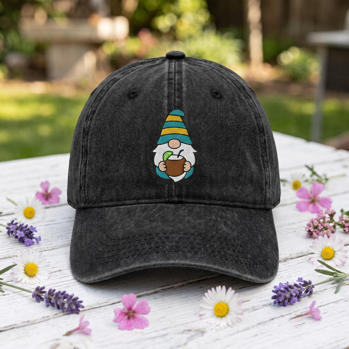 Custom Gnome Embroidered Hat, Summer Gnome Dad Hat, Gnome Crew Baseball Cap, Personalized Vacation Cap, Matching Beach Trip Gifts