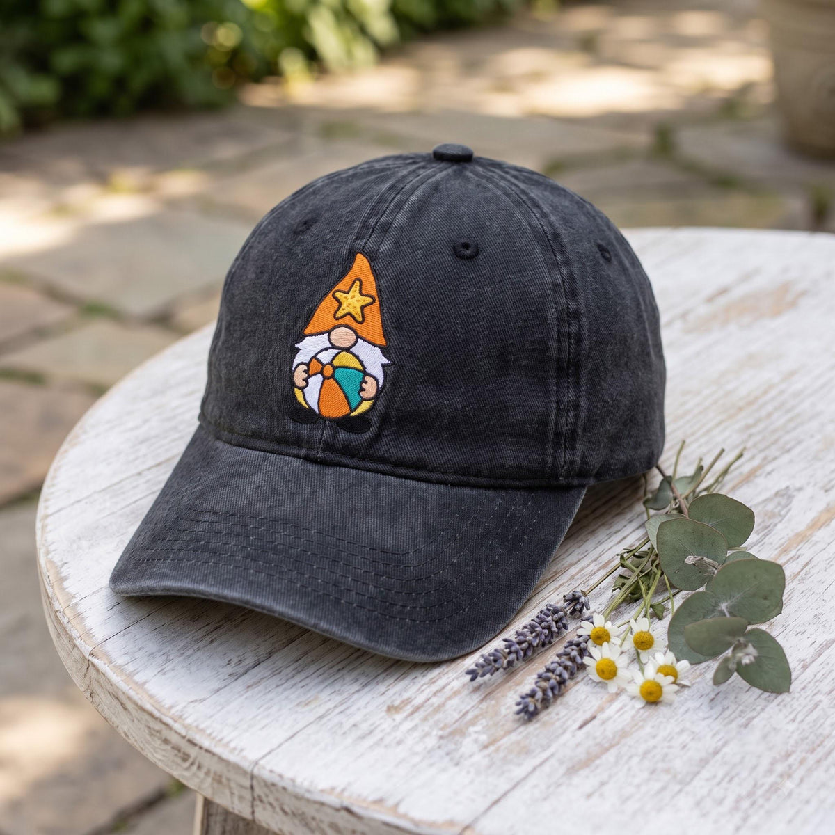 Custom Gnome Embroidered Hat, Summer Gnome Dad Hat, Gnome Crew Baseball Cap, Personalized Vacation Cap, Matching Beach Trip Gifts