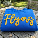 Personalized Chunky Yarn Letter Sweatshirt, Custom Chain Stitch Embroidered Gift