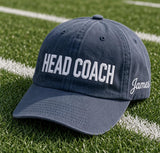 Custom Sports Team Hat, Personalized Baseball Dad Cap, Head Coach Embroidered Cap, Game Day Headwear, Mentor Appreciation Present