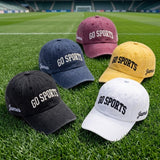 Custom Go Sports Embroidered Hat, Athletic Fan Cap, Baseball Dad Hat, Stadium Game Piece, Sports Lover Gift, Football Season Accessory