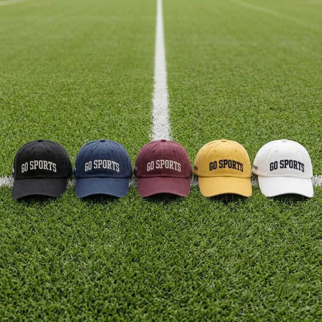 Custom Go Sports Embroidered Hat, Stadium Fan Cap, Vintage Dad Hat, Bleacher Cheer Item, Tailgate Party Present, Match Day Accessory