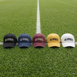 Custom Go Sports Embroidered Hat, Stadium Fan Cap, Vintage Dad Hat, Bleacher Cheer Item, Tailgate Party Present, Match Day Accessory