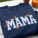 Custom Halloween Mama Applique Sweatshirt, Gigi Grandma Gingham Embroidered Crewneck