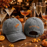 The Bach Club Pumpkin Cocktail Washed Baseball Cap, Bachelorette Fall Embroidered Dad Hat