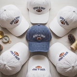 Embroidered Bend and Snap Football Hat, Funny Game Day Baseball Cap