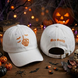 Skeleton Bride Embroidered Hat, Gothic Halloween Bachelorette Baseball Cap, Bridal Party Gift