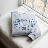 Custom Monogram Gingham Applique Sweatshirt, Embroidered Varsity Family Matching Crewneck