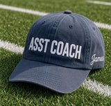 Custom Sports Team Hat, Personalized Baseball Dad Cap, Head Coach Embroidered Cap, Game Day Headwear, Mentor Appreciation Present