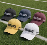 Custom Sports Team Hat, Personalized Baseball Dad Cap, Head Coach Embroidered Cap, Game Day Headwear, Mentor Appreciation Present