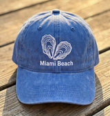 Personalized Oyster Heart Embroidered Hat, Custom Date Coastal Baseball Cap, Beach Lover Gift