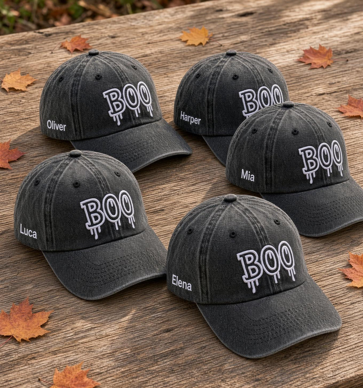 Custom Boo Drip Embroidered Hat, Spooky Season Dad Cap, Distressed Fall Baseball Hat, Halloween Party Headwear, Ghost Theme Gift