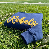 Custom Yarn Embroidered Team Sweatshirt, Game Day Personalized Sports Mom Crewneck