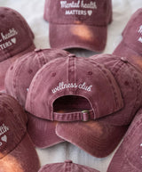 Mental Health Awareness Embroidered Hat, Minimalist Wellness Baseball Cap, Self Care Gift