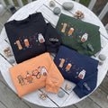 Custom Embroidered Spooky Nurse Sweatshirt, Cute Medical Tools Halloween Crewneck