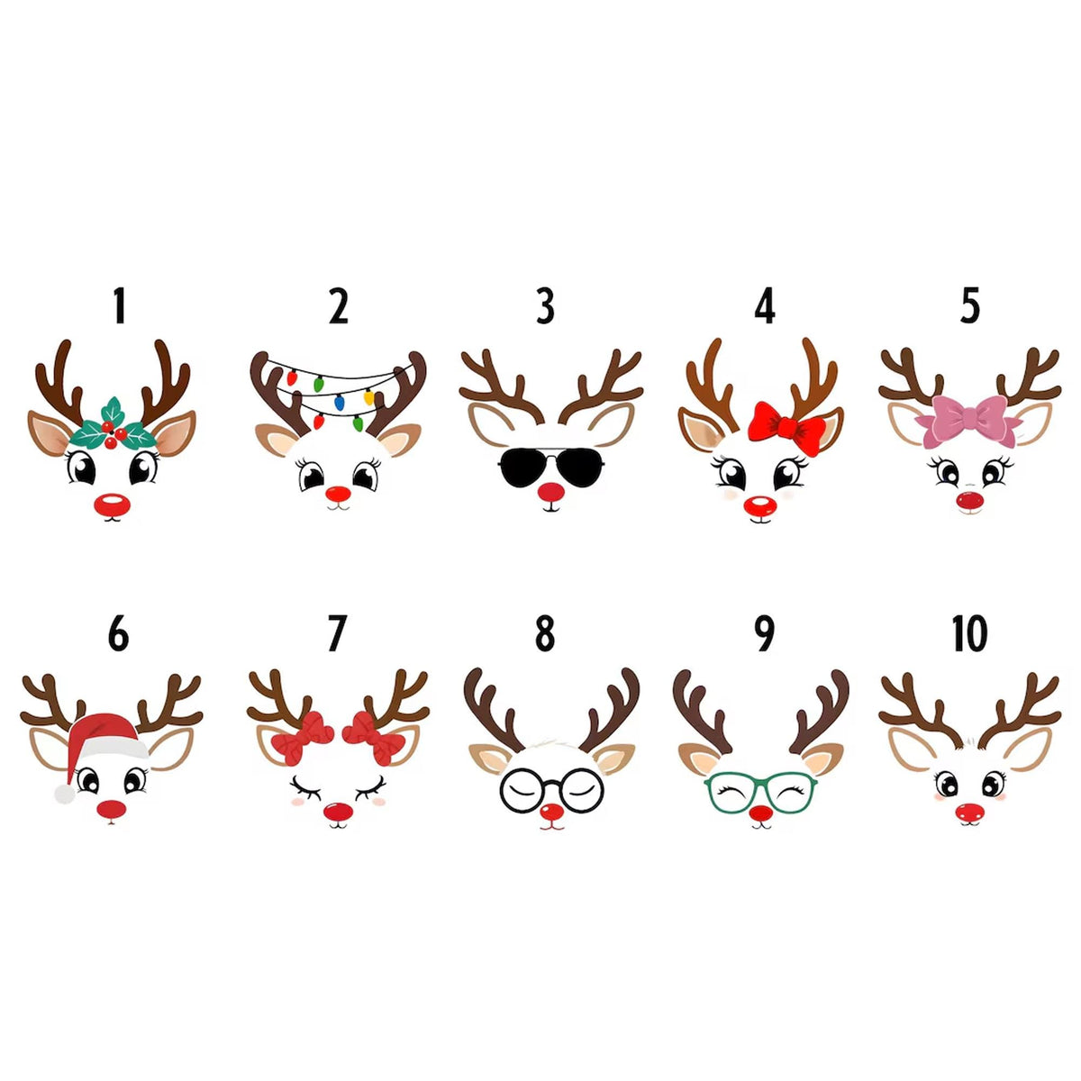 Reindeer Embroidered Dad Hat, Cute Christmas Washed Cotton Baseball Cap, Holiday Gift for Dad