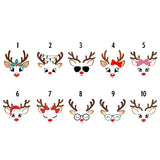 Reindeer Embroidered Dad Hat, Cute Christmas Washed Cotton Baseball Cap, Holiday Gift for Dad